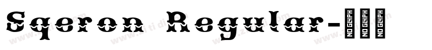Sqeron Regular字体转换